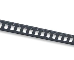 Pannello Patch Modulare 16 Posti 1 HE Nero