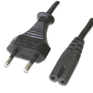 Cavo alimentazione C7 a italiana 1,8 m Nero