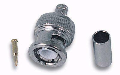 Connettore BNC MASC.a crimpare per RG58 - immagine 2