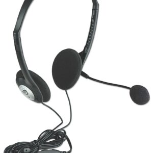 Cuffie Stereo con Microfono e Regolazione del Volume