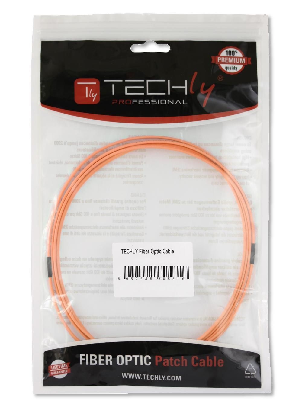 Cavo Fibra Ottica SC/ST 62,5/125 Multimodale 3 m OM1 - immagine 2